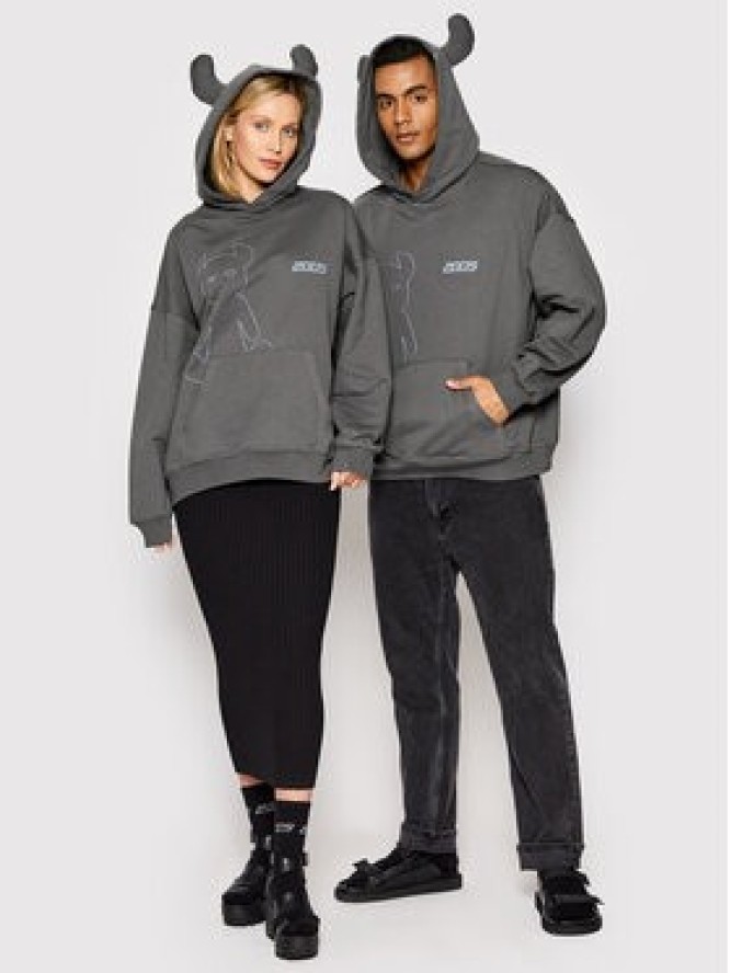 2005 Bluza Unisex Horned Szary Regular Fit