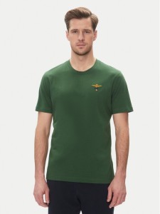 Aeronautica Militare T-Shirt 251TS1580J372 Zielony Regular Fit