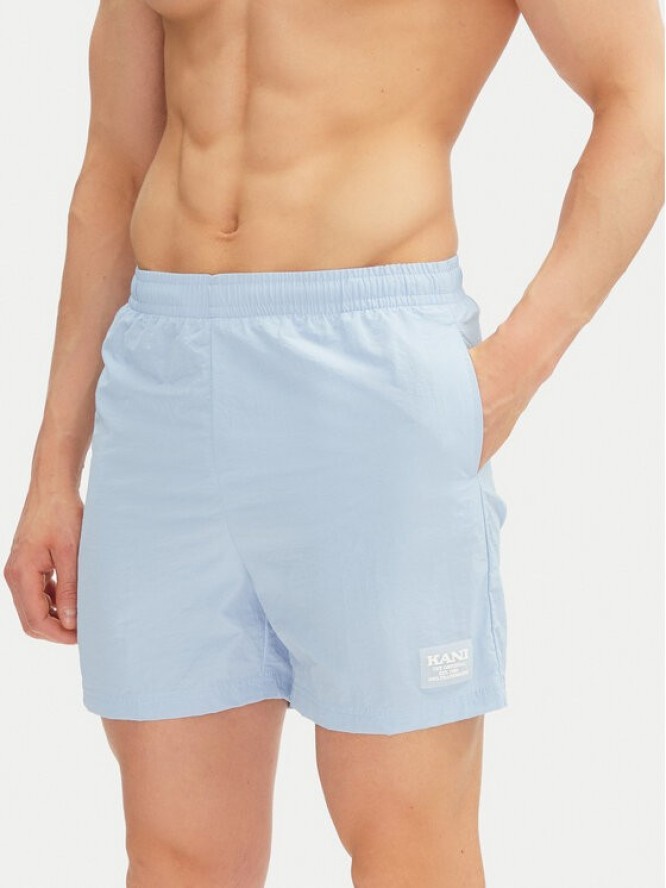 Karl Kani Szorty kąpielowe Retro Trademark 60550027 Błękitny Regular Fit