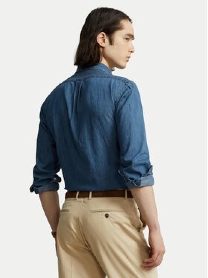 Polo Ralph Lauren Koszula jeansowa 710792043001 Niebieski Custom Fit