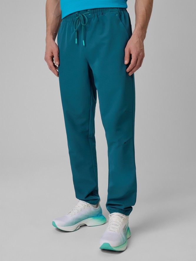 4F Spodnie treningowe szybkoschnące męskie - granatowe L