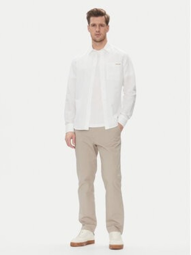 Calvin Klein Jeans Chinosy LV040EM628 Beżowy Slim Fit