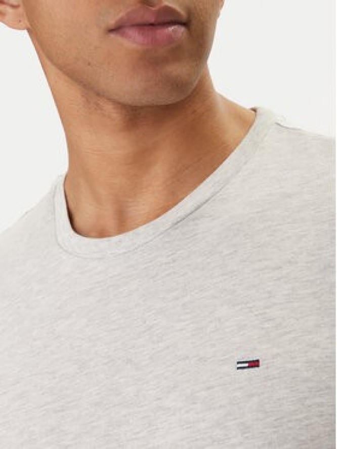 Tommy Jeans T-Shirt DM0DM20363 Szary Slim Fit