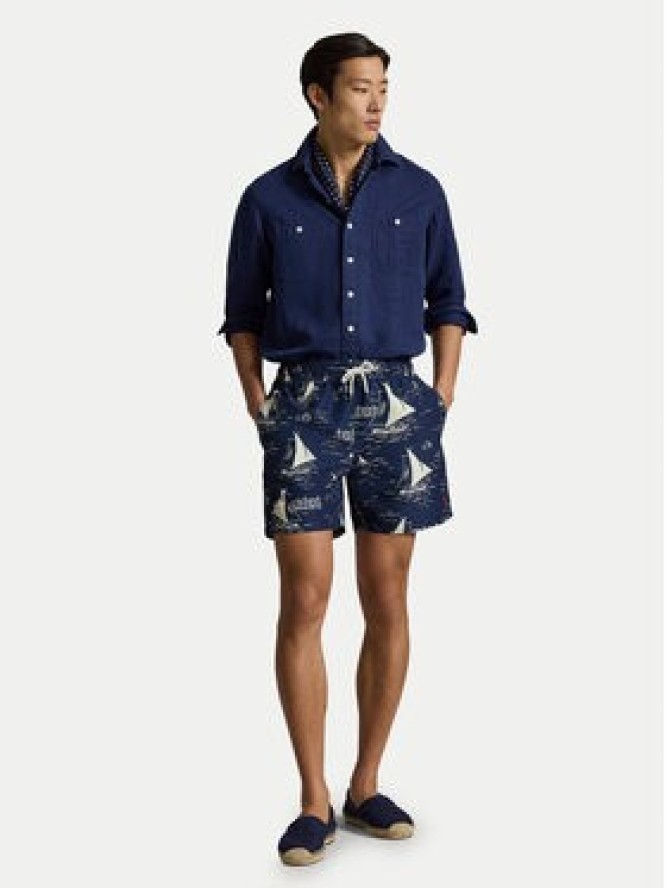 Polo Ralph Lauren Szorty kąpielowe 710B18029001 Granatowy Regular Fit