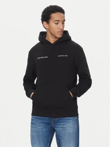 Calvin Klein Jeans Bluza Big Box Logo J30J325490 Czarny Regular Fit