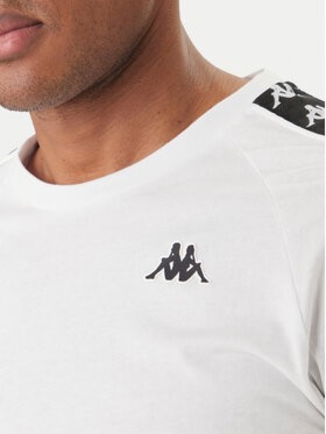Kappa T-Shirt 303UV10 Biały Slim Fit