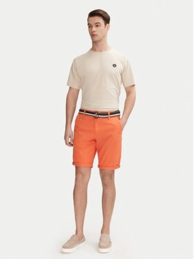 INDICODE Szorty materiałowe Royce 70-039 Pomarańczowy Slim Fit