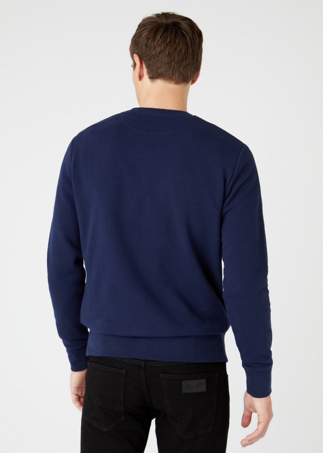 WRANGLER FRAME LOGO SWS MĘSKA BLUZA NAVY W6H1HA114 112146193