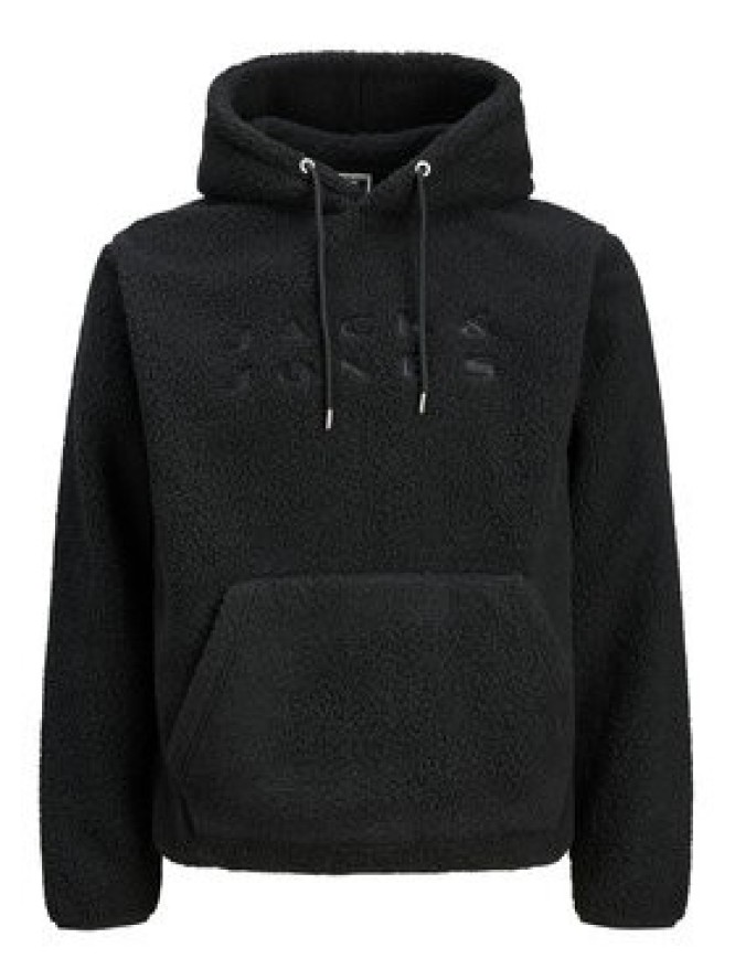 Jack & Jones Bluza Flare Teddy 12285678 Czarny Relaxed Fit