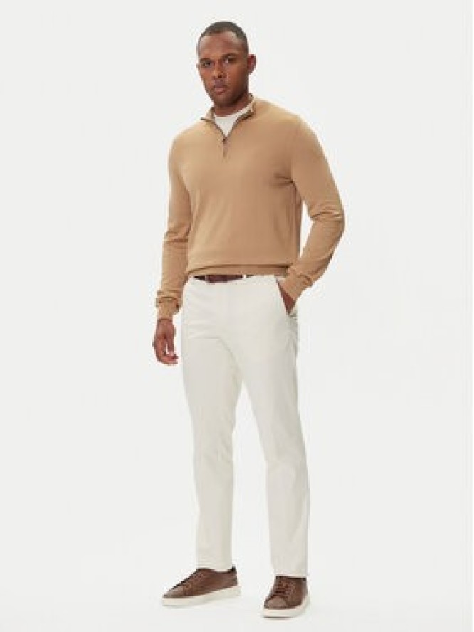 BOSS Sweter Ebenji 50528300 Beżowy Regular Fit