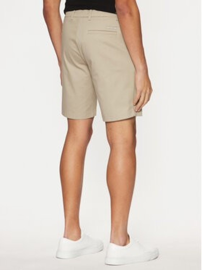 Calvin Klein Szorty materiałowe K10K114071 Beżowy Slim Fit