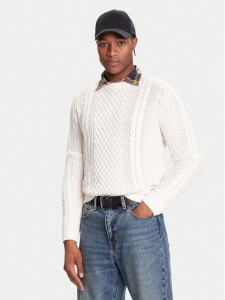 Tommy Jeans Sweter DM0DM22101 Biały Regular Fit