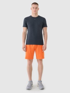 4F Spodenki treningowe szybkoschnące męskie - pomarańczowe XL