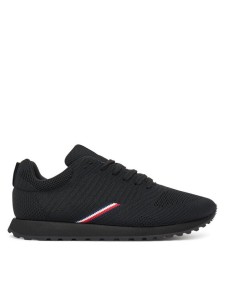 Tommy Hilfiger Sneakersy New Runner Eva Corpo Knit FM0FM05648 Czarny