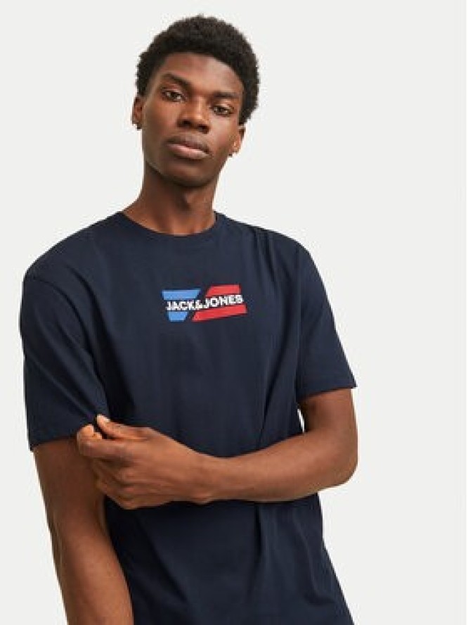 Jack & Jones T-Shirt Corp Graphic 12268415 Granatowy Regular Fit