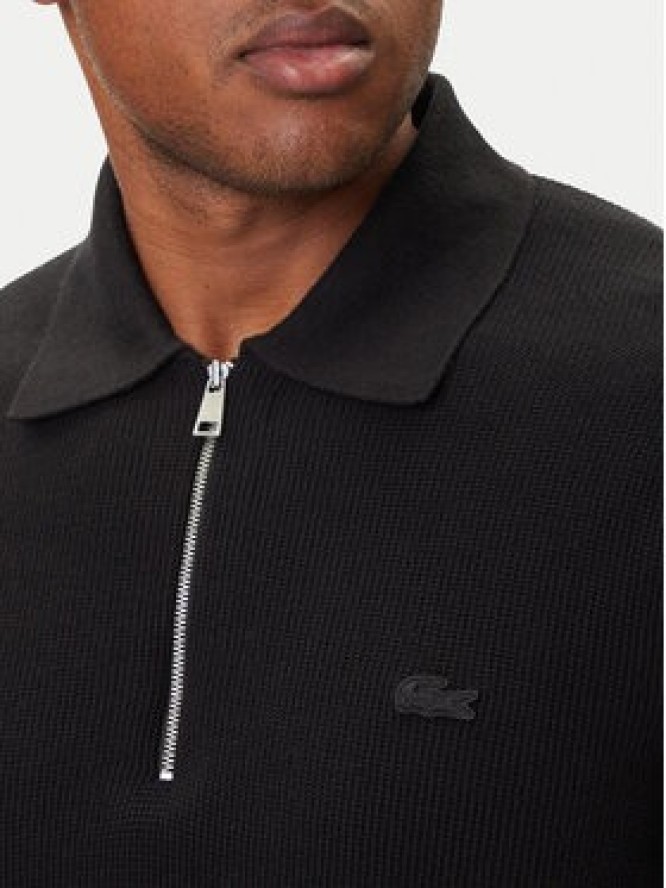 Lacoste Sweter AH5187 Czarny Regular Fit