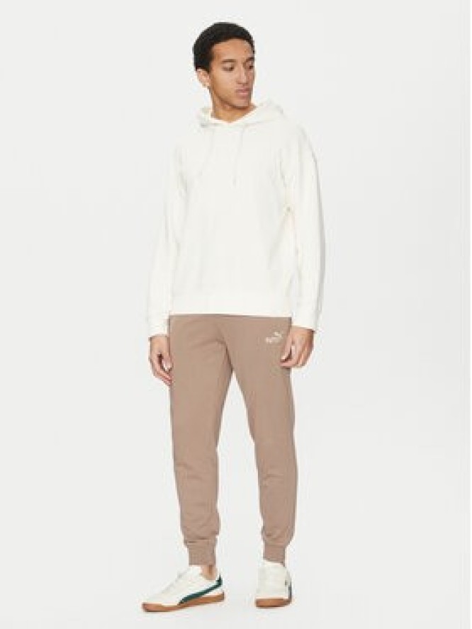 Puma Spodnie dresowe Ess No. 1 Logo 682609 Brązowy Regular Fit