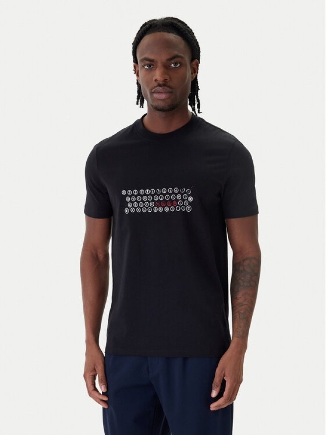 HUGO T-Shirt Deyss 50553755 Czarny Regular Fit