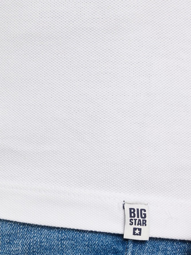 Koszulka męska polo biała Markolinos 101