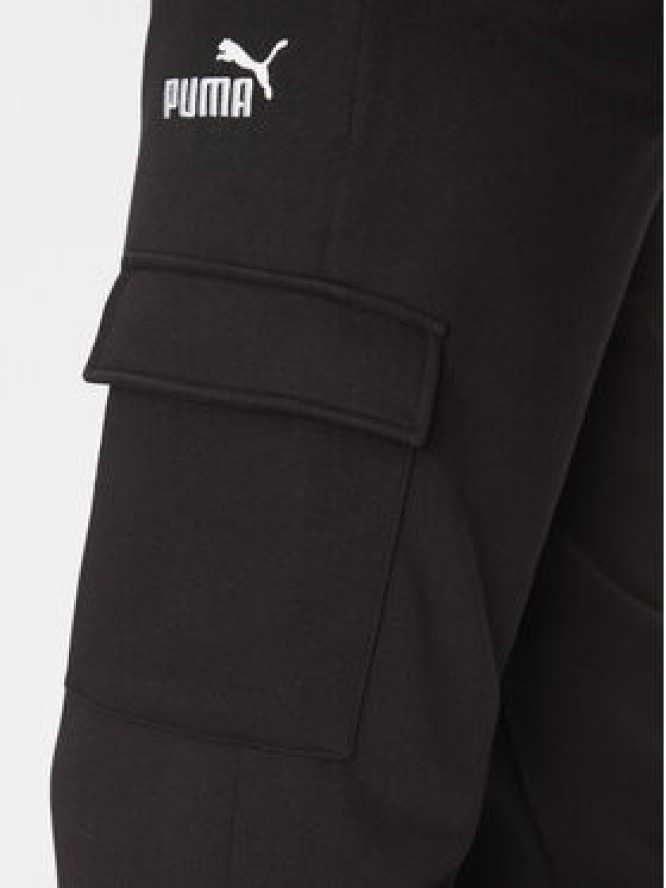 Puma Spodnie dresowe Ess No. 1 Logo Cargo 682661 Czarny Regular Fit