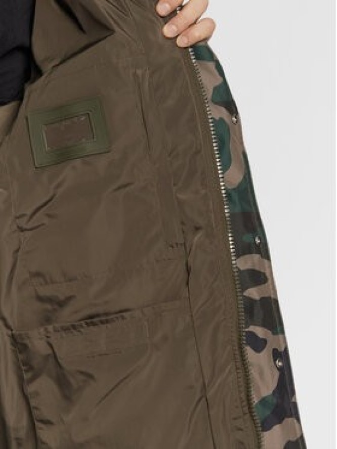 Zadig & Voltaire Kurtka zimowa Bristol Technical Poly WMOW00331 Zielony Relaxed Fit