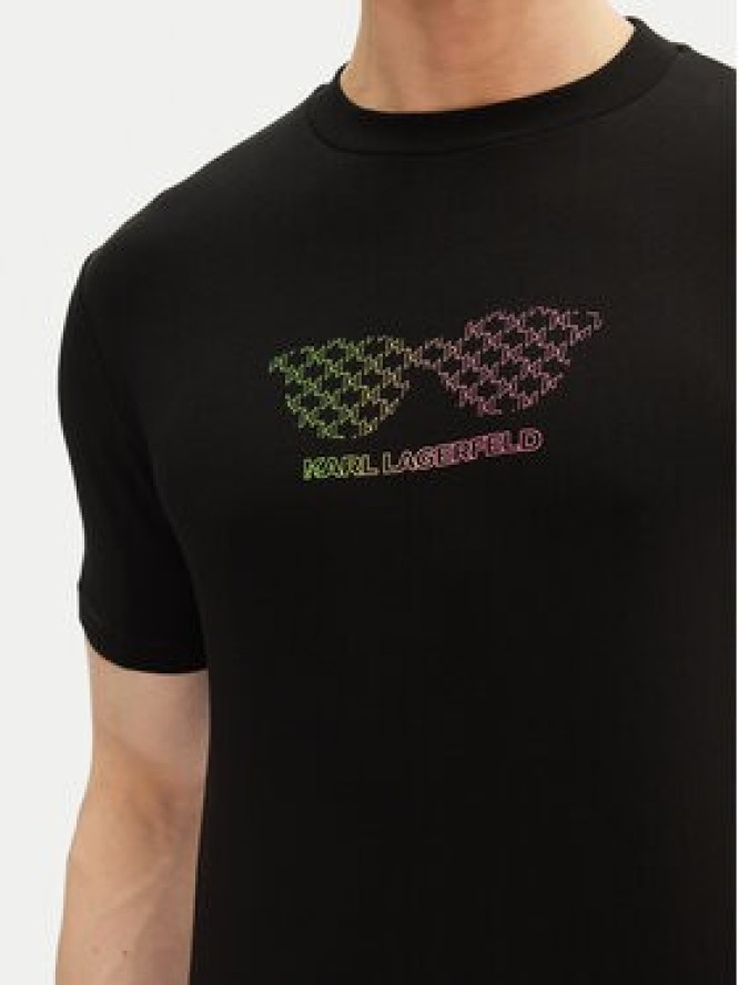 KARL LAGERFELD T-Shirt 755402 552235 Czarny Regular Fit