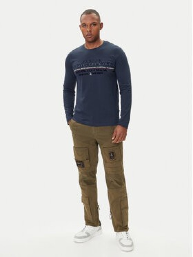 Aeronautica Militare Longsleeve 252TS2474UJ00641 Granatowy Regular Fit
