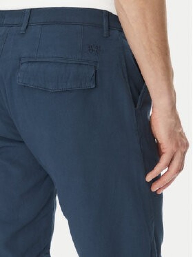 La Martina Szorty materiałowe Vics MAB004 TL147 Granatowy Regular Fit