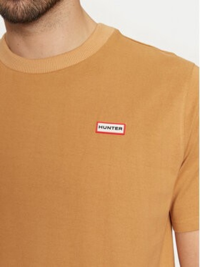Hunter T-Shirt Alvin HARM0039242 Brązowy Regular Fit