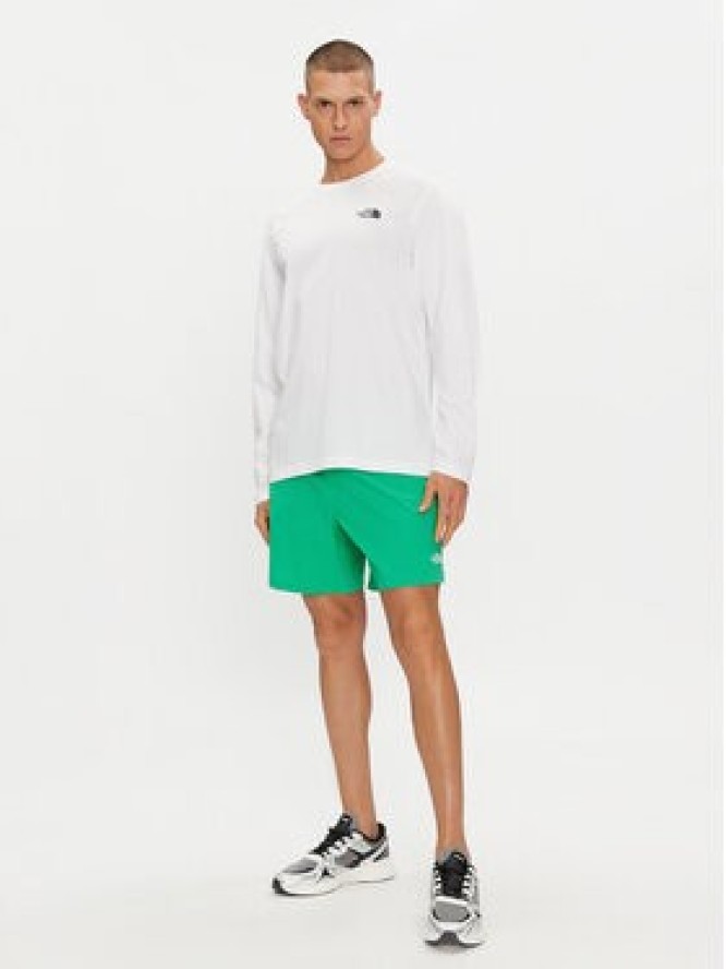 The North Face Longsleeve Simple Dome NF0A87QN Biały Regular Fit