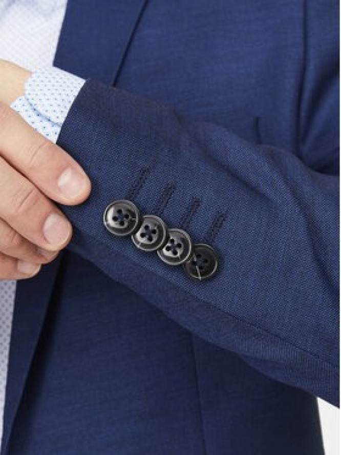 Jack & Jones Marynarka Solaris 12141107 Niebieski Slim Fit