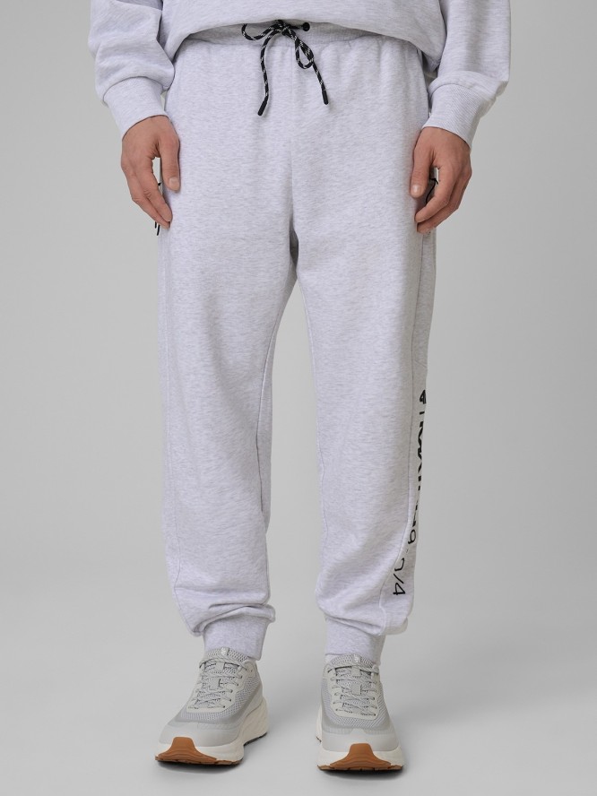 4F Spodnie dresowe joggery męskie - szare M