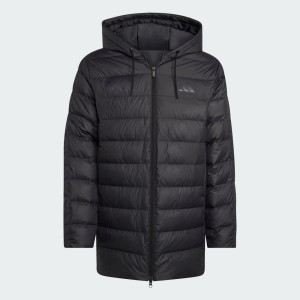 Parka z kapturem Essentials CLIMAWARM 3-Stripes Light Down