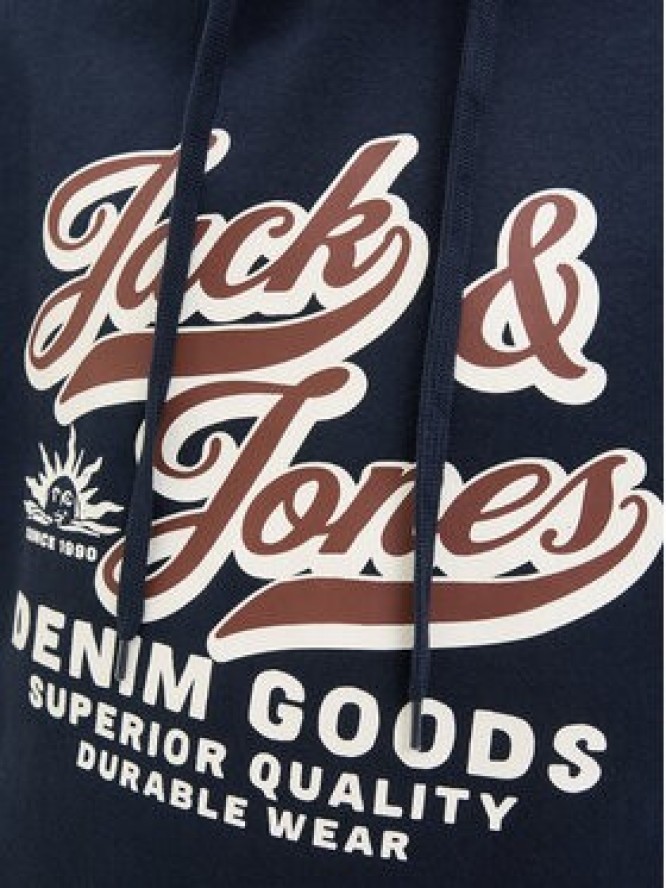 Jack & Jones Bluza Logo 12279649 Granatowy Regular Fit