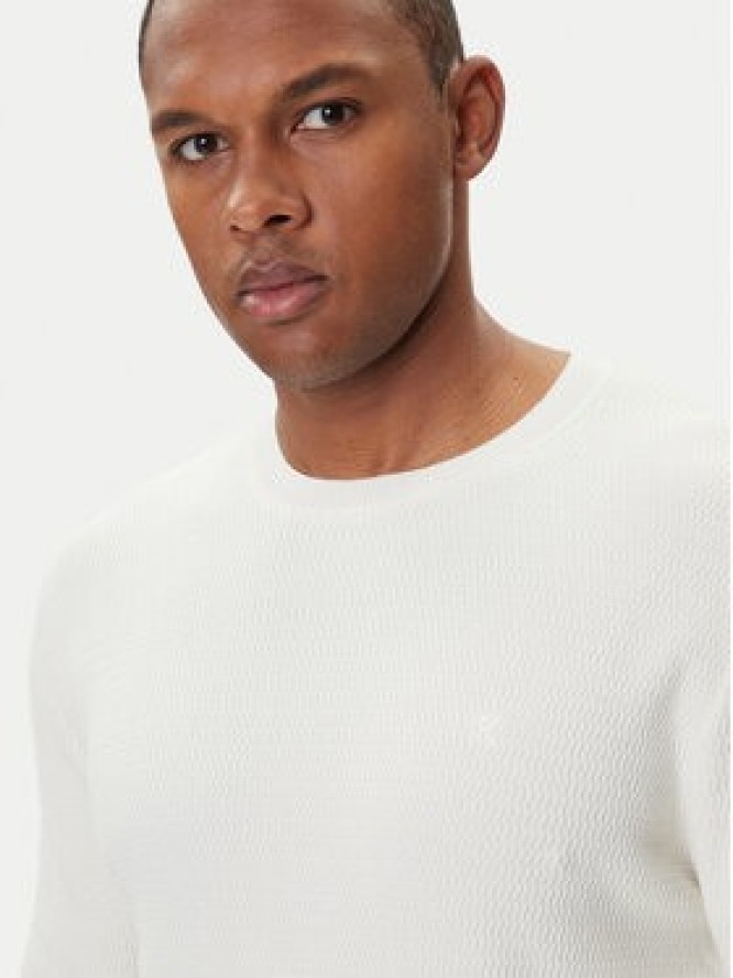 Calvin Klein Sweter LV04LB327G Écru Regular Fit