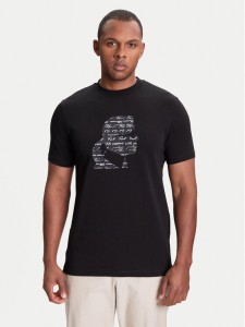 KARL LAGERFELD T-Shirt 755042 553235 Czarny Regular Fit