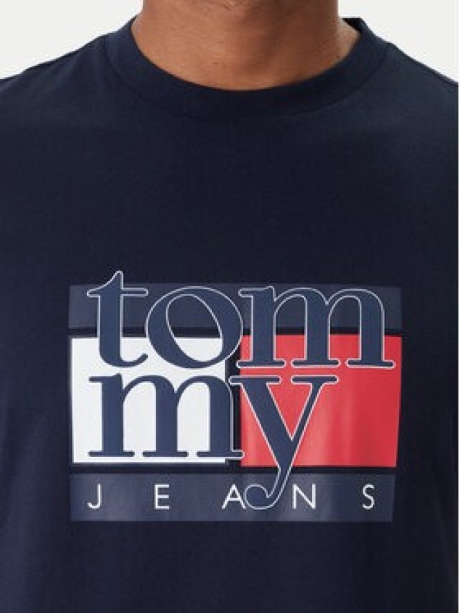 Tommy Jeans T-Shirt DM0DM21977 Granatowy Regular Fit