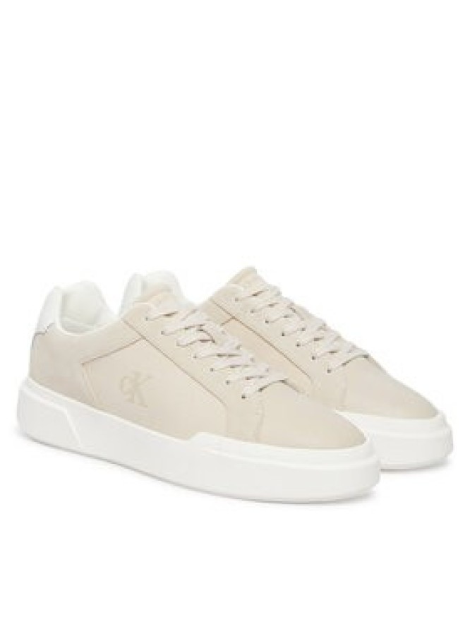 Calvin Klein Sneakersy Chunky Cupsole Laceup Cv Mix HM0HM02238 Beżowy