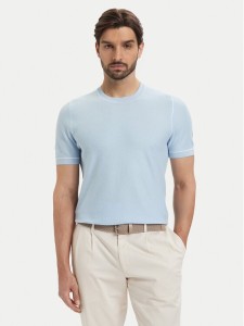 BOSS Sweter H-Nalon 50560482 Niebieski Regular Fit