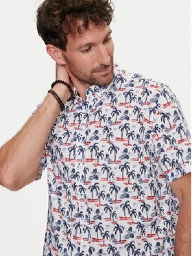 Bugatti Koszula 9450 58332A Granatowy Regular Fit