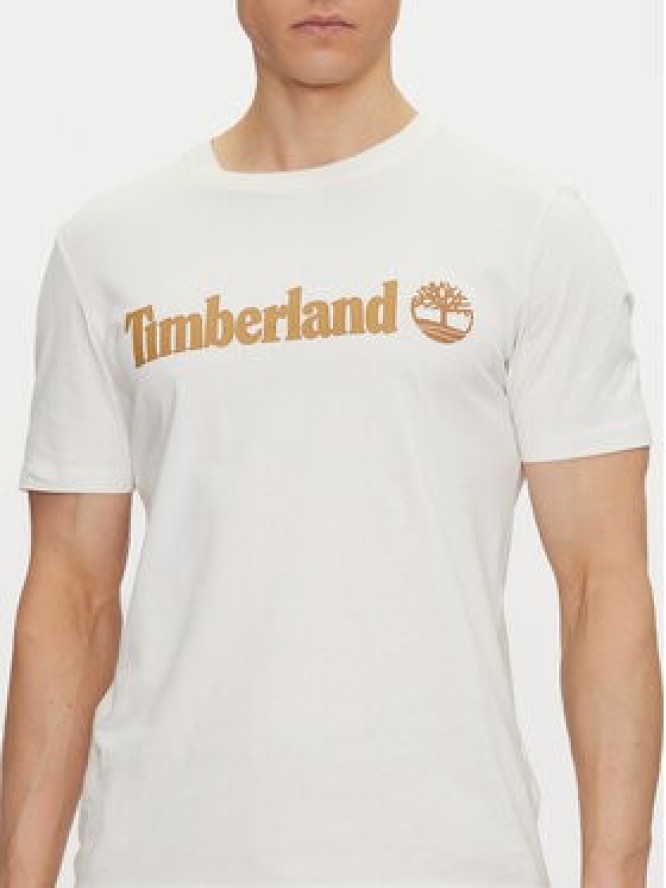 Timberland T-Shirt TB0A5UPQ Écru Regular Fit