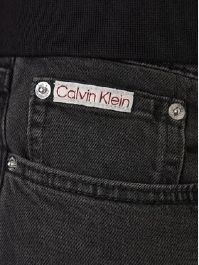 Calvin Klein Jeans Jeansy Essential LV04RB738G Czarny Slim Fit