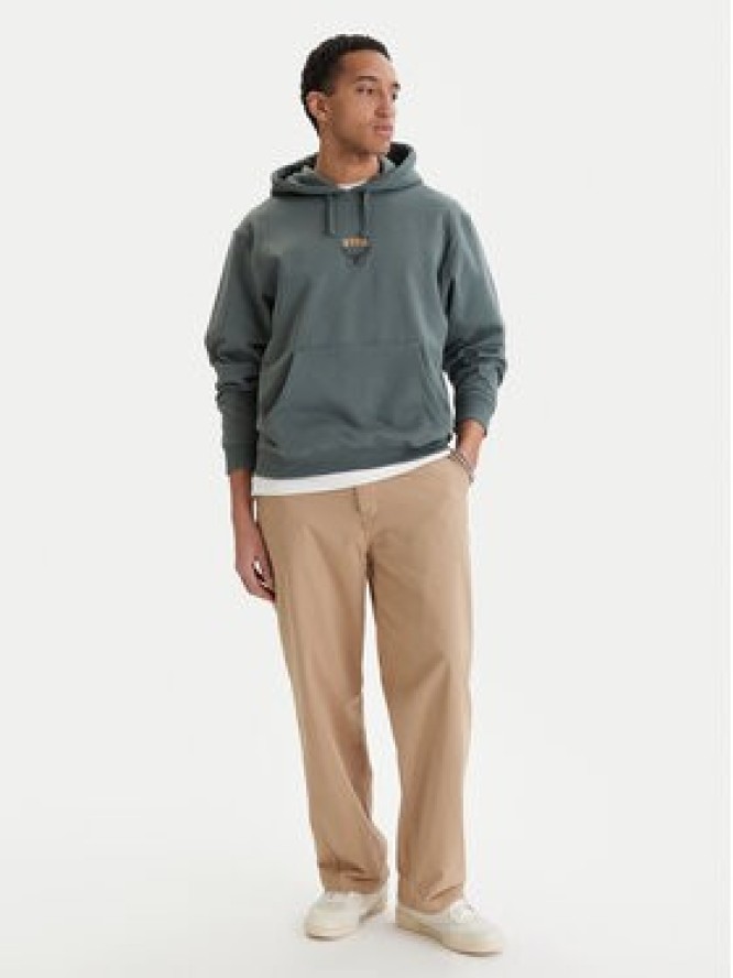 RVCA Bluza Butterfly Poster EVYSF00136 Zielony Boxy Fit