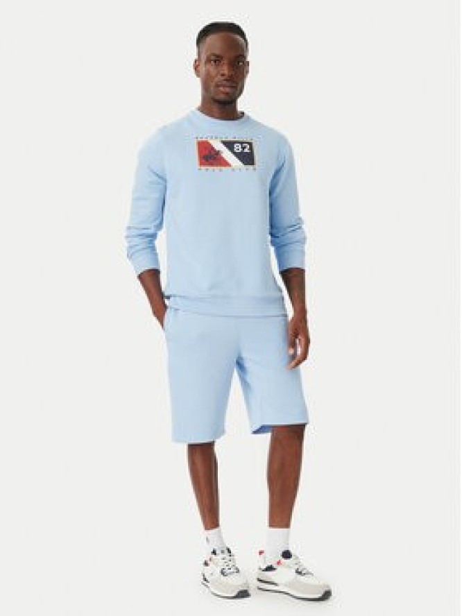 Beverly Hills Polo Club Bluza M6339T Niebieski jasny Regular Fit