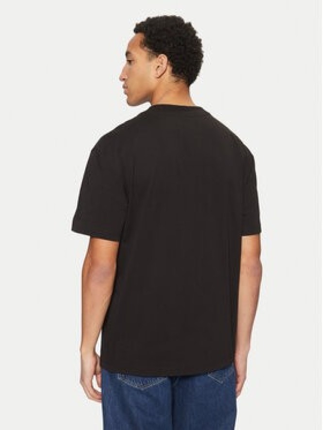 Calvin Klein Jeans T-Shirt Bristle Monologo J30J327107 Czarny Regular Fit