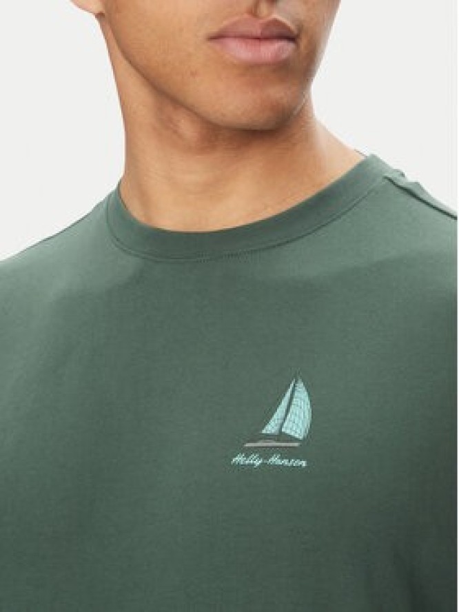 Helly Hansen T-Shirt Shoreline 54601 Zielony Regular Fit