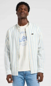 MESKA KOSZULA LEE BUTTON DOWN STREAM AURORA STRIP 112363686