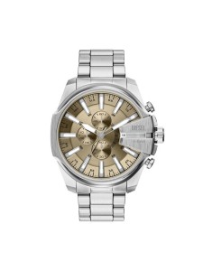 Diesel Zegarek Mega Chief Slim DZ4702 Srebrny