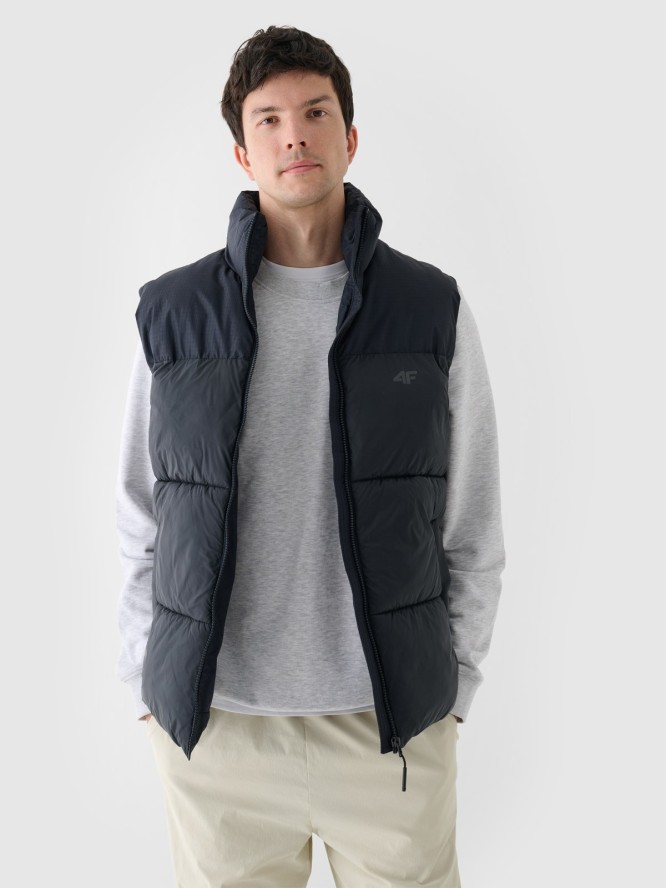 4F Bezrękawnik puchowy z wypełnieniem syntetycznym męski - czarny S