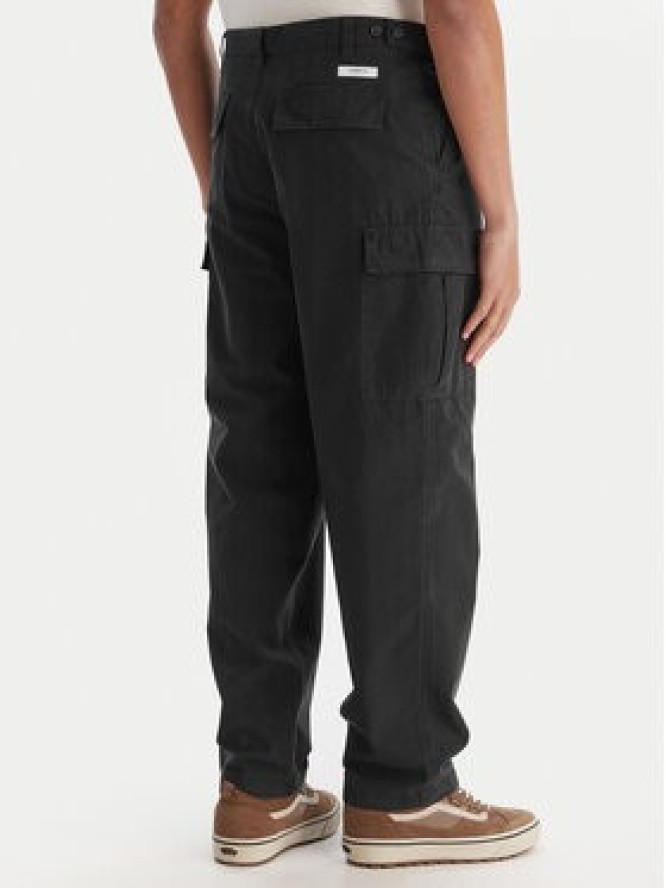 Element Spodnie cargo Relax Cargo ELYNP00203 Czarny Relaxed Fit